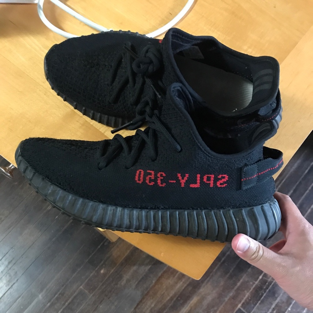 Yeezy boost 350 red and black